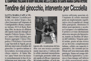 Il campione italiano di body building operato  nella Clinica si santa Maria Capua Vetere